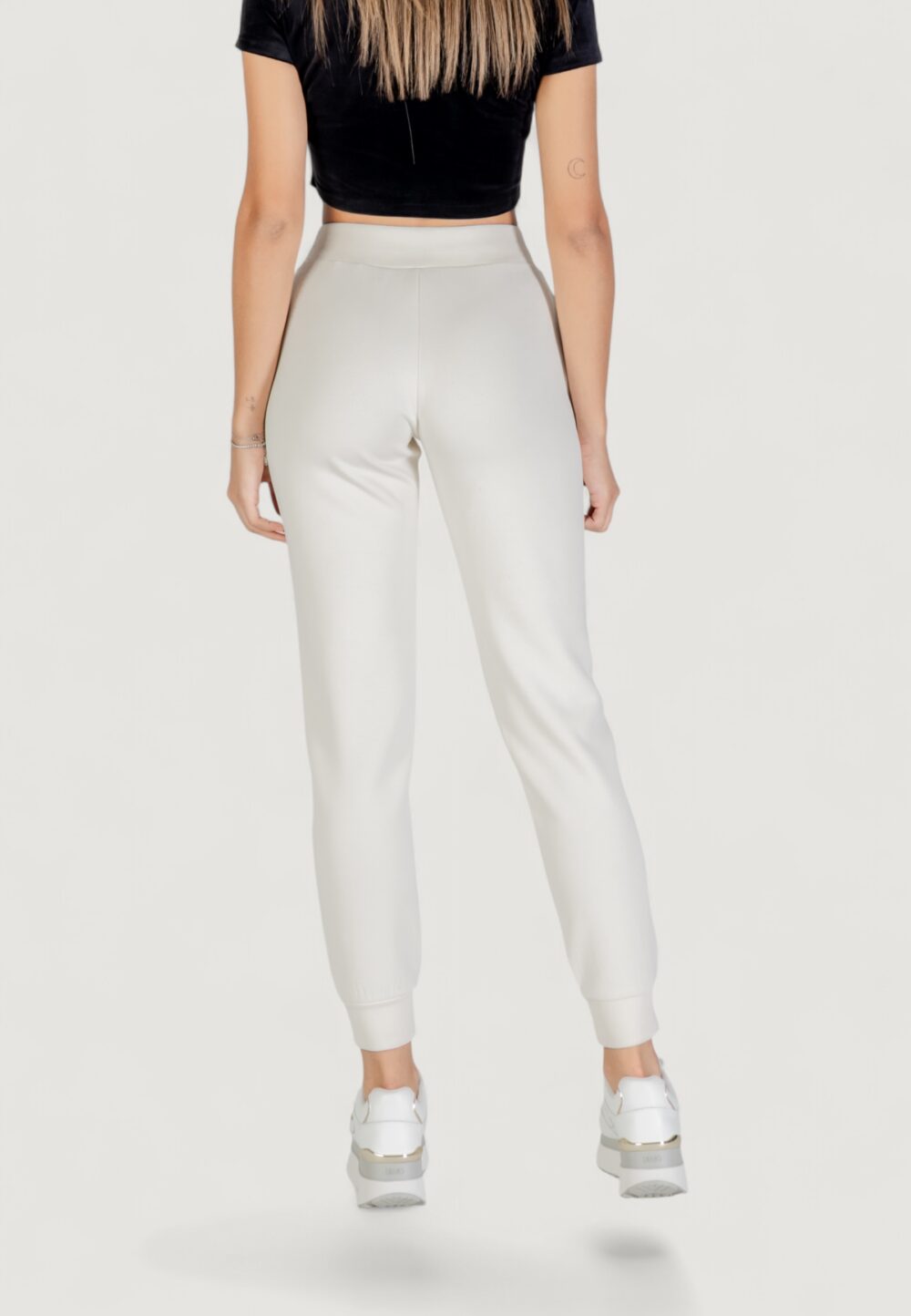 Pantaloni sportivi Guess Active OLYMPE LONG PANTS Panna - Foto 5