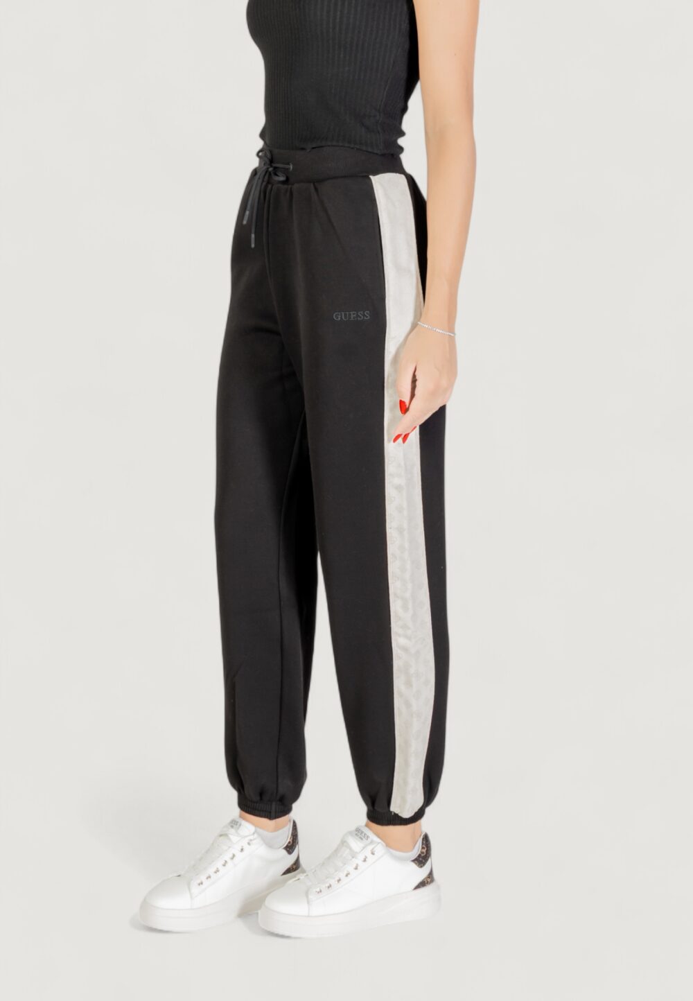 Pantaloni sportivi Guess MARYELLA JOGGER Nero - Foto 3