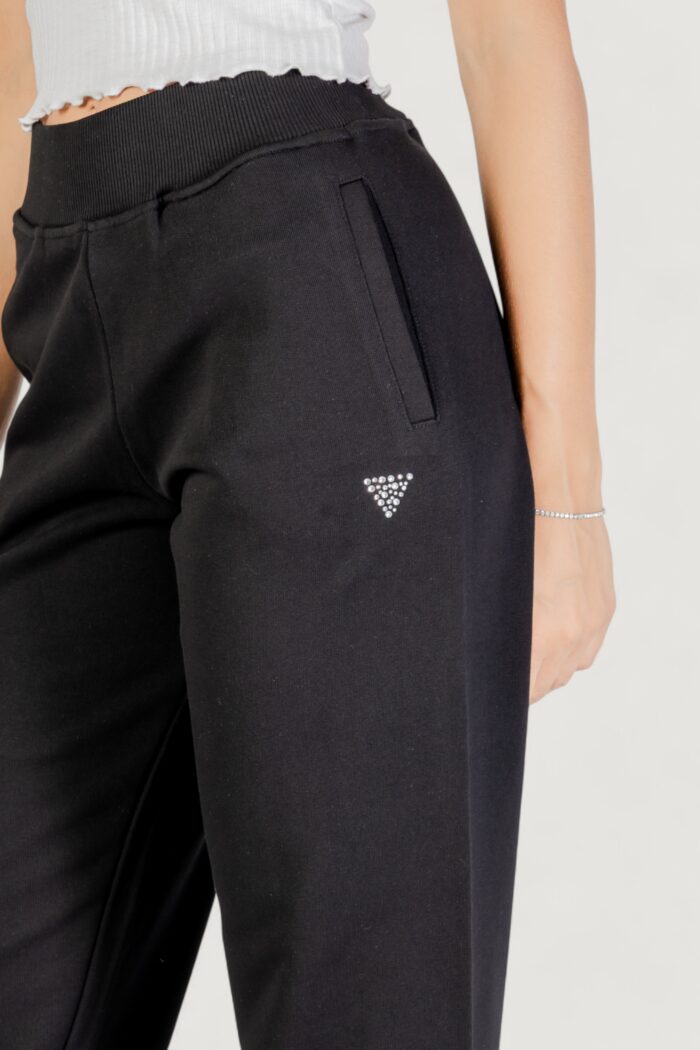 Pantaloni sportivi Guess PRIMULA RHINESTONES JOGGER Nero