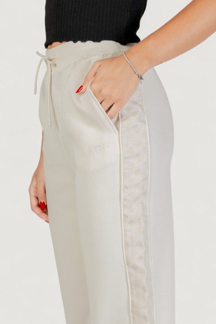 Pantaloni sportivi Guess MARYELLA JOGGER Panna