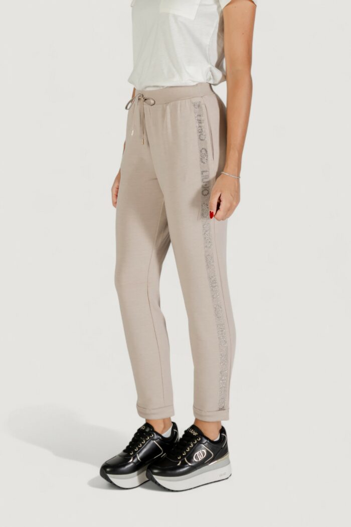 Pantaloni sportivi Liu-jo PANT.JERSEY LUNGO Beige chiaro