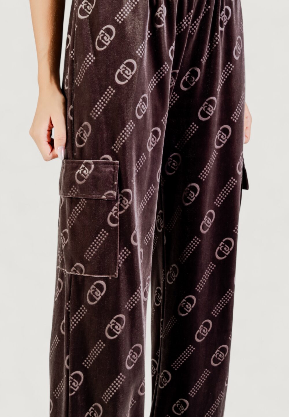 Pantaloni sportivi Liu-Jo PANT. JERSEY LUNGO Cioccolato - Foto 2