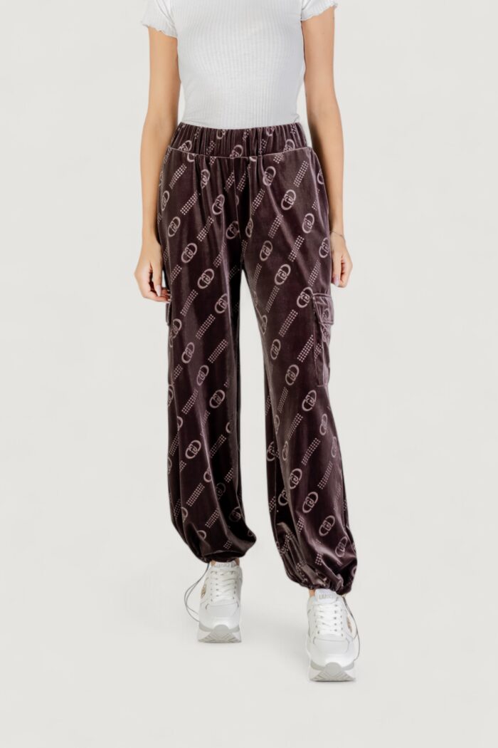 Pantaloni sportivi Liu-jo PANT. JERSEY LUNGO Cioccolato – TF5111 J4955