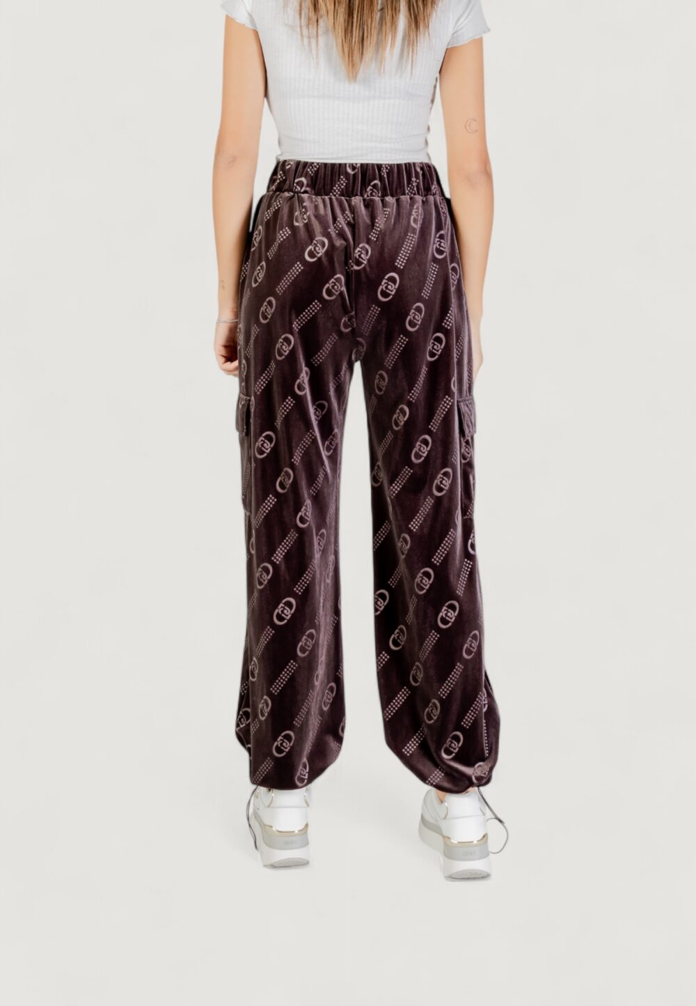 Pantaloni sportivi Liu-Jo PANT. JERSEY LUNGO Cioccolato - Foto 5