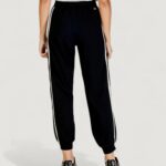 Pantaloni sportivi Liu-Jo PANT.JERSEY LUNGO Nero - Bianco - Foto 4