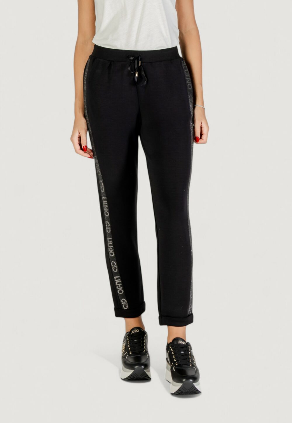 Pantaloni sportivi Liu-Jo PANT.JERSEY LUNGO Nero - Foto 1