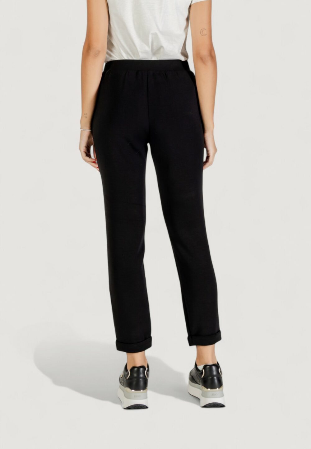 Pantaloni sportivi Liu-Jo PANT.JERSEY LUNGO Nero - Foto 4