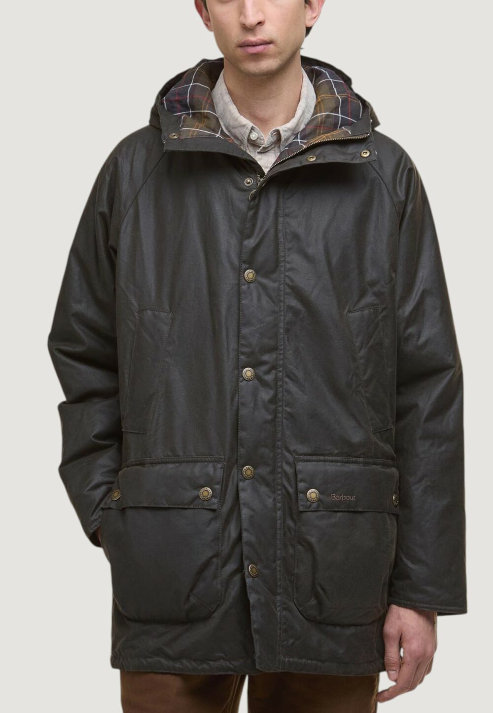 Parka Barbour BEDALE WAX PARKA Marrone Scuro - Foto 1