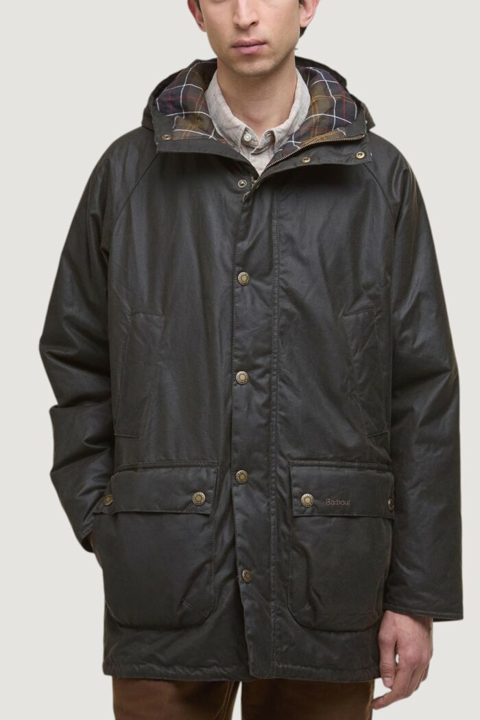 Parka Barbour BEDALE WAX PARKA Marrone Scuro