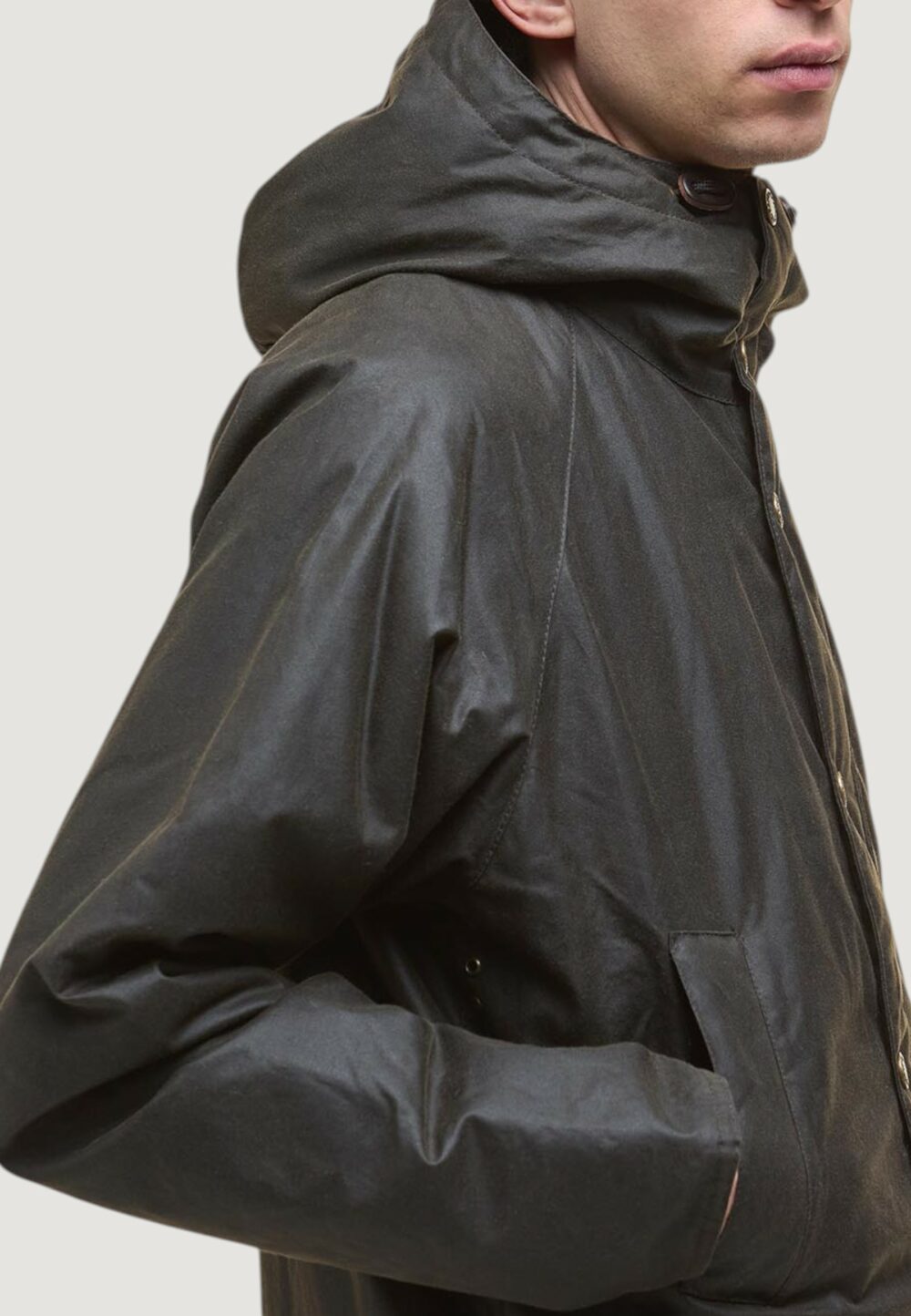 Parka Barbour BEDALE WAX PARKA Marrone Scuro - Foto 3