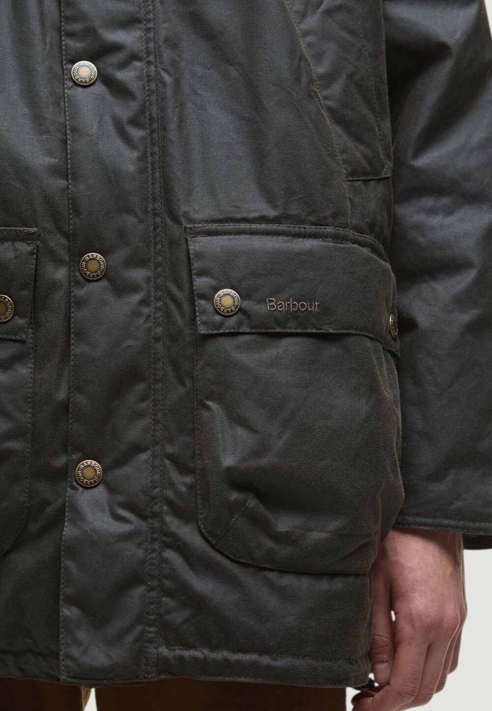 Parka Barbour BEDALE WAX PARKA Marrone Scuro - Foto 4