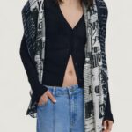Pashmina Desigual FOU_NEWSPAPER Nero - Foto 2