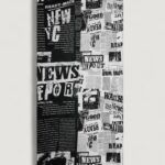 Pashmina Desigual FOU_NEWSPAPER Nero - Foto 3