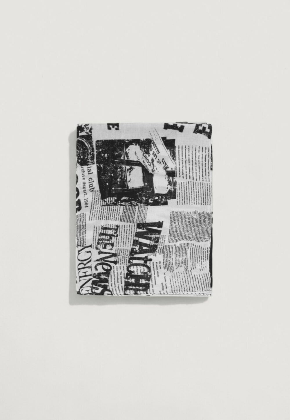 Pashmina Desigual FOU_NEWSPAPER Nero - Foto 5