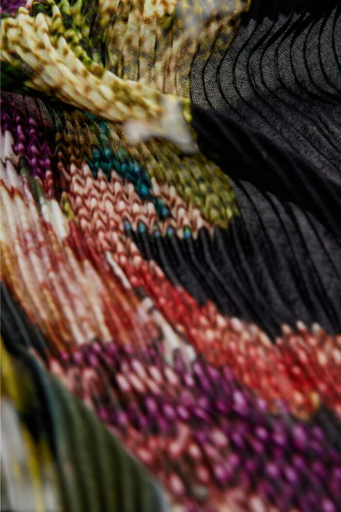 Pashmina Desigual FOU_BIRD_LACROIX Viola – 25WAWA04
