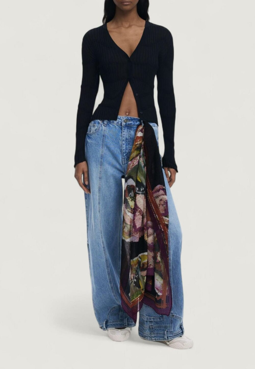 Pashmina Desigual FOU_BIRD_LACROIX Viola - Foto 5