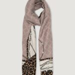 Pashmina Liu-Jo ECS STOLA PEARLS ANIMAL 70X180 Beige chiaro - Foto 1