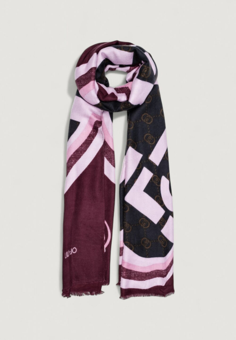 Pashmina Liu-Jo STOLA PORTALOGO 70X180 Bordeaux - Foto 1