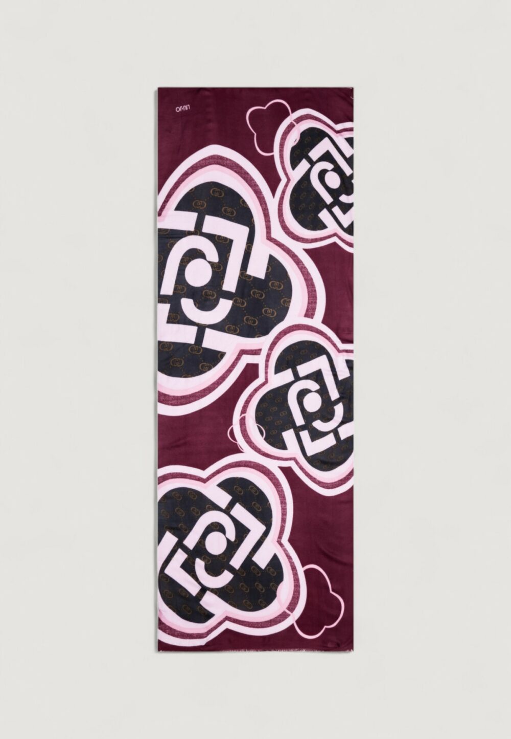 Pashmina Liu-Jo STOLA PORTALOGO 70X180 Bordeaux - Foto 2
