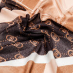 Pashmina Liu-Jo ECS STOLA CHECK 70X180 Marrone - Foto 4