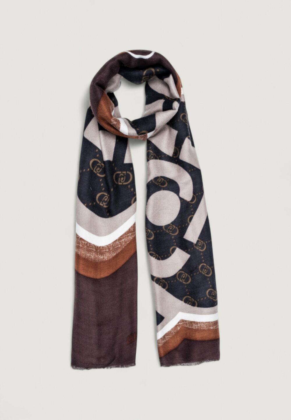 Pashmina Liu-Jo STOLA PORTALOGO 70X180 Marrone - Foto 1