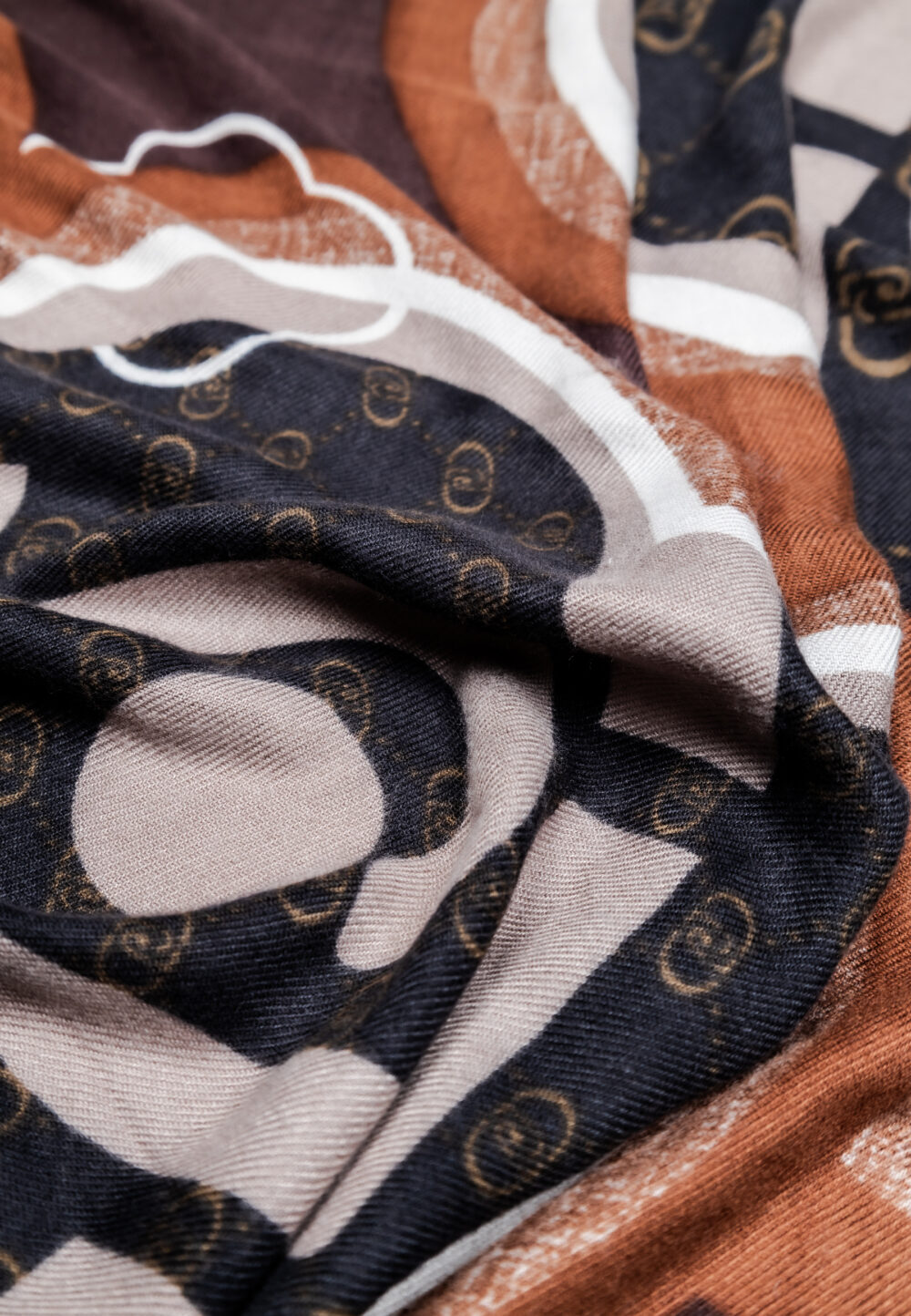 Pashmina Liu-Jo STOLA PORTALOGO 70X180 Marrone - Foto 4