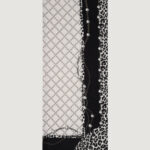Pashmina Liu-Jo ECS STOLA PEARLS ANIMAL 70X180 Nero - Foto 2