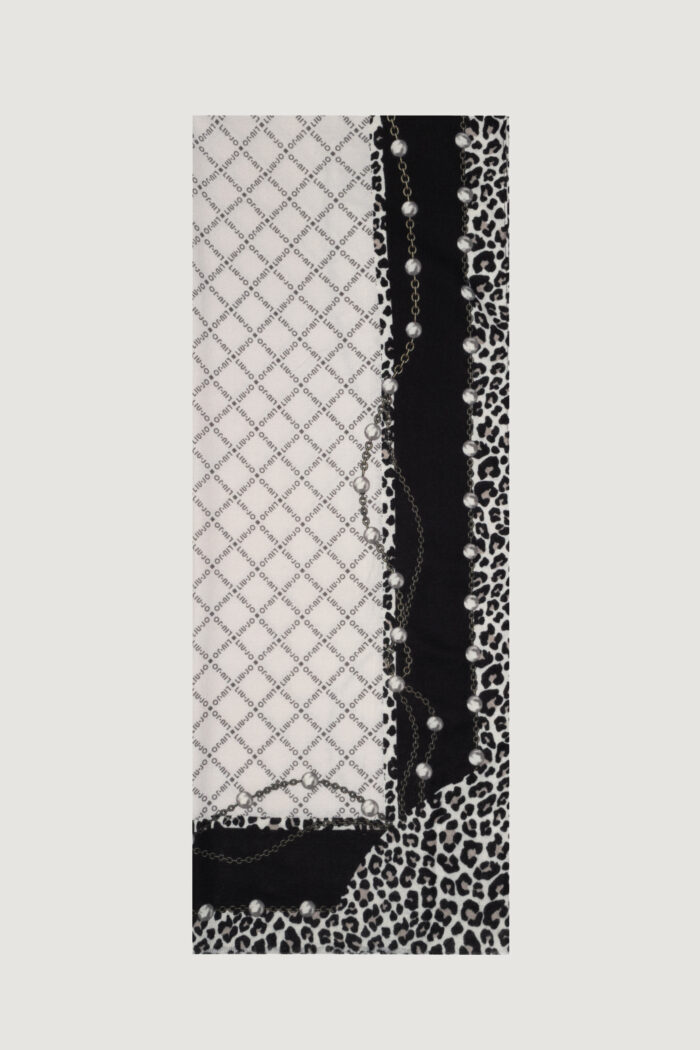 Pashmina Liu-jo ECS STOLA PEARLS ANIMAL 70X180 Nero