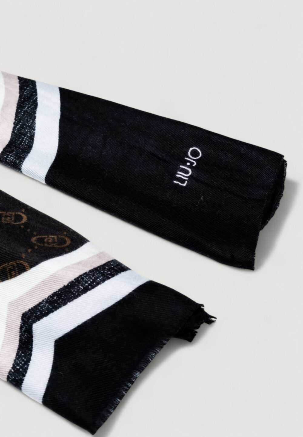 Pashmina Liu-Jo STOLA PORTALOGO 70X180 Nero - Foto 3