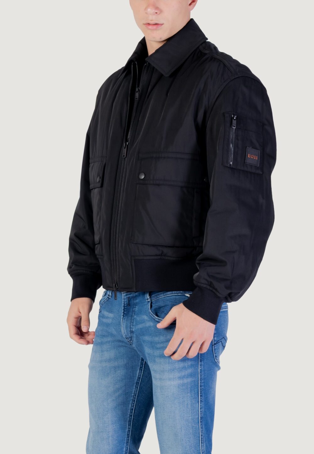 Piumino Boss Oking 10272912 01 Nero - Foto 4