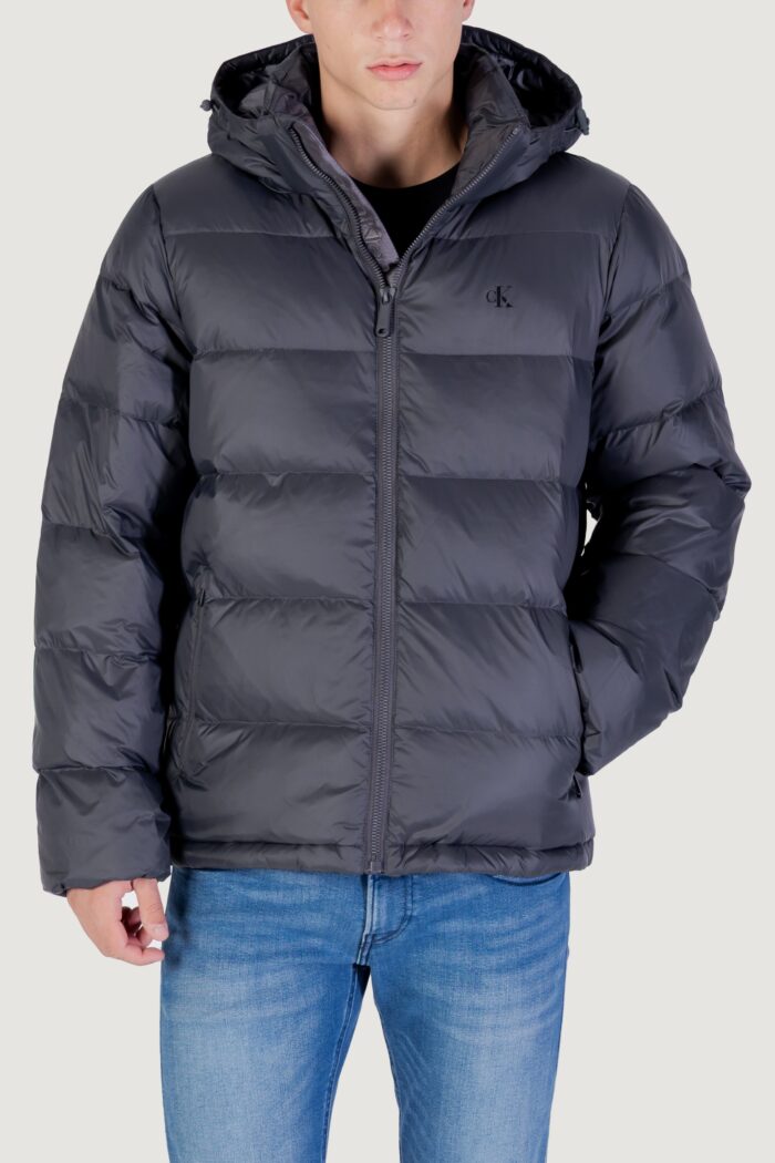 Piumino Calvin Klein LS NYLON ZIP OFF HOO Antracite – LV04RC518G