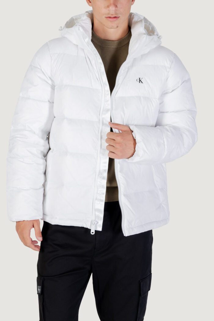 Piumino Calvin Klein LS NYLON ZIP OFF HOO Bianco – LV04RC518G