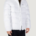 Piumino Calvin Klein Jeans LS NYLON ZIP OFF HOO Bianco - Foto 3