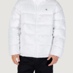 Piumino Calvin Klein Jeans LS NYLON ZIP OFF HOO Bianco - Foto 5