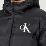 Piumino Calvin Klein Jeans LS NYLON MONOGRAM PU Nero - Foto 5