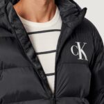 Piumino Calvin Klein Jeans LS NYLON MONOGRAM PU Nero - Foto 2