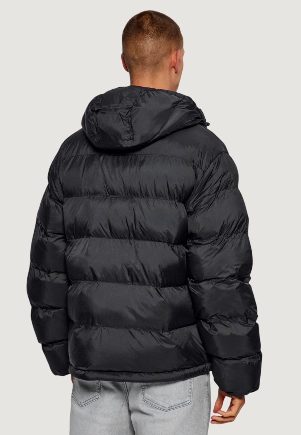Piumino Calvin Klein Jeans LS NYLON MONOGRAM PU Nero - Foto 3