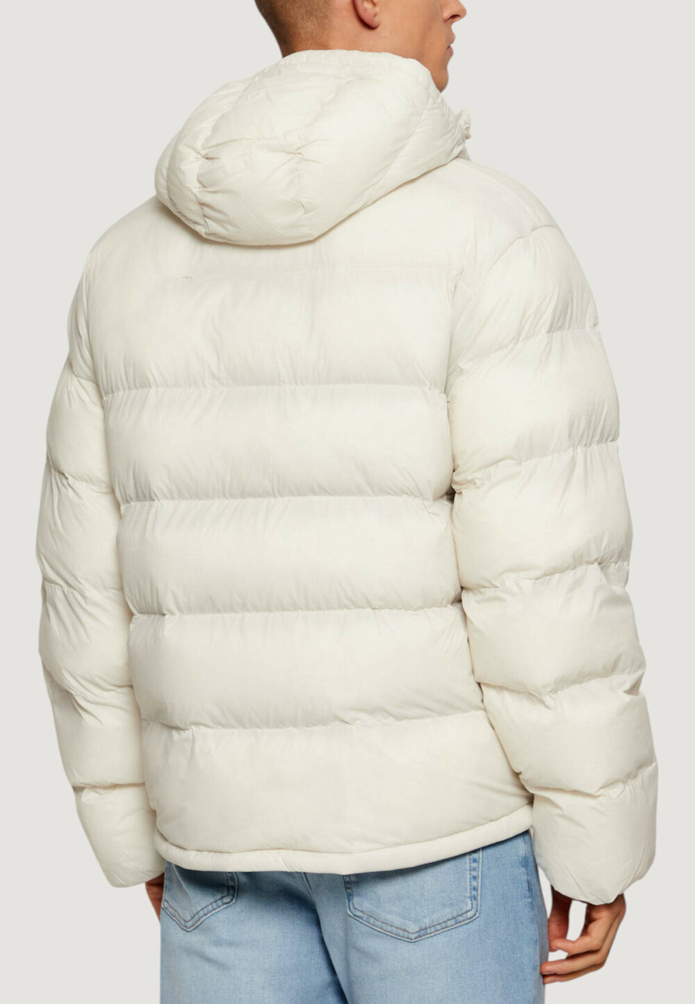 Piumino Calvin Klein Jeans LS NYLON MONOGRAM PU Panna - Foto 3