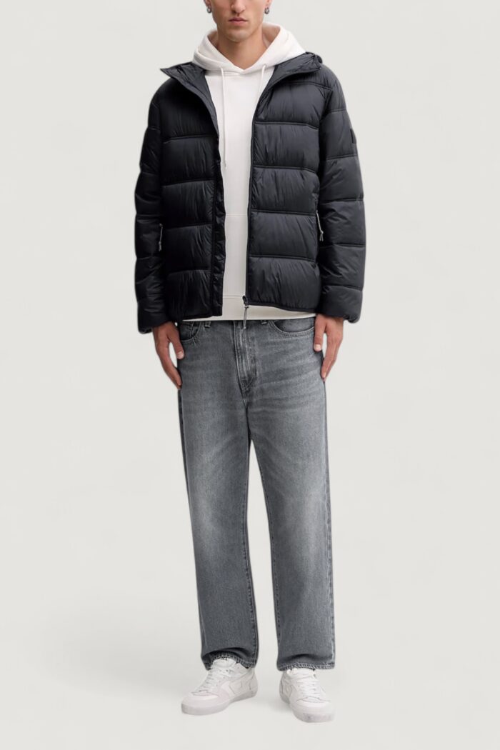 Piumino Tommy Hilfiger TJM HOODED LOGO PUFF Nero
