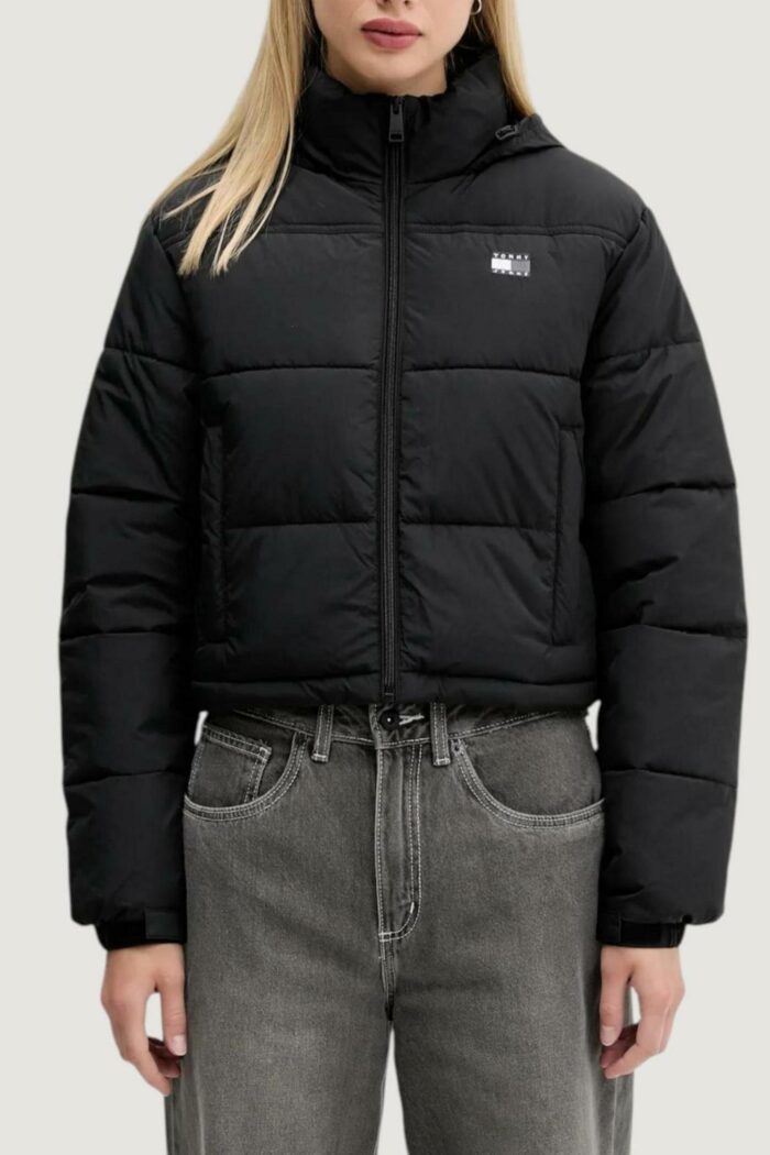 Piumino Tommy Hilfiger TJW FLAG BACK CROP E Nero
