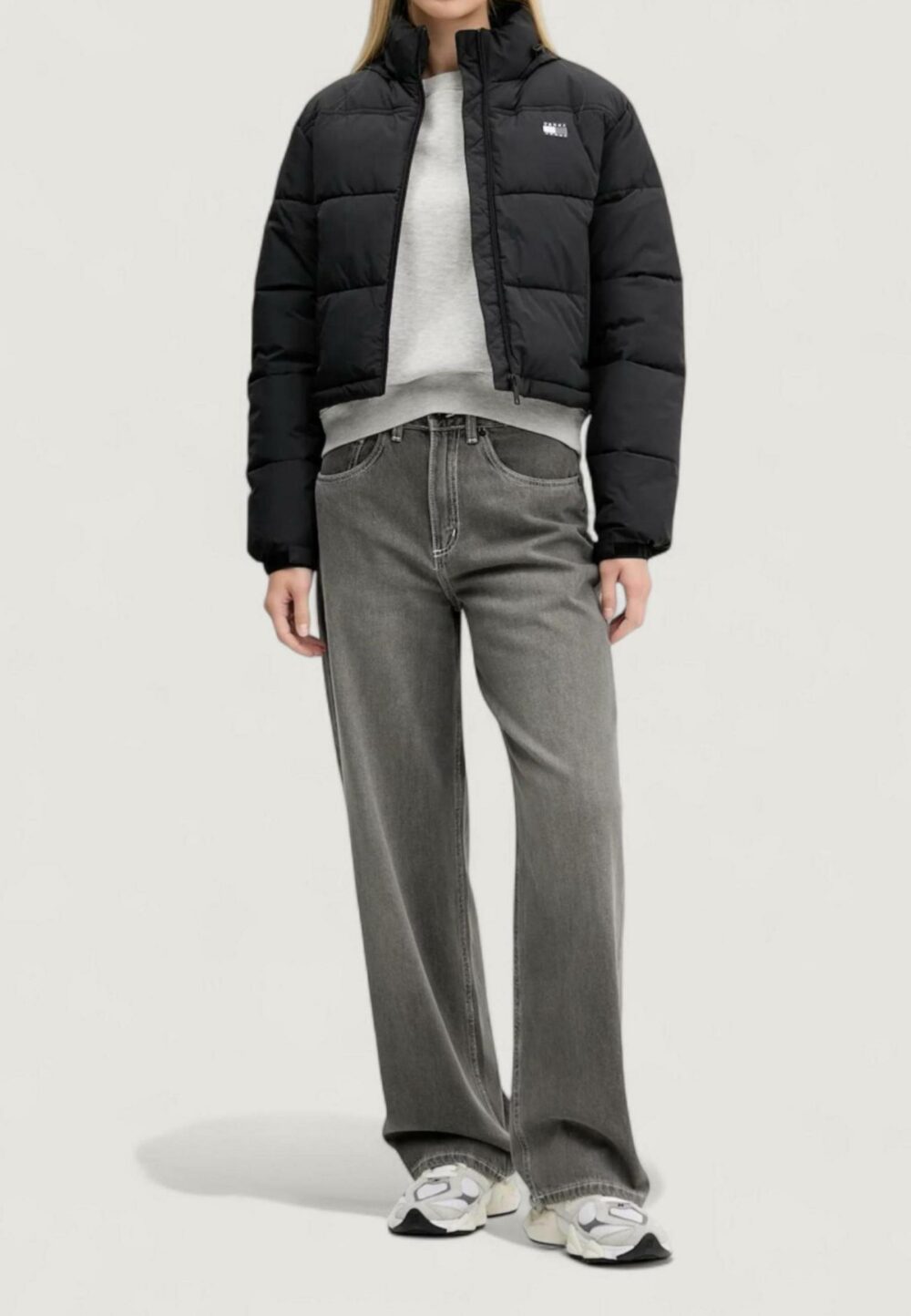 Piumino Tommy Hilfiger Jeans TJW FLAG BACK CROP E Nero - Foto 2