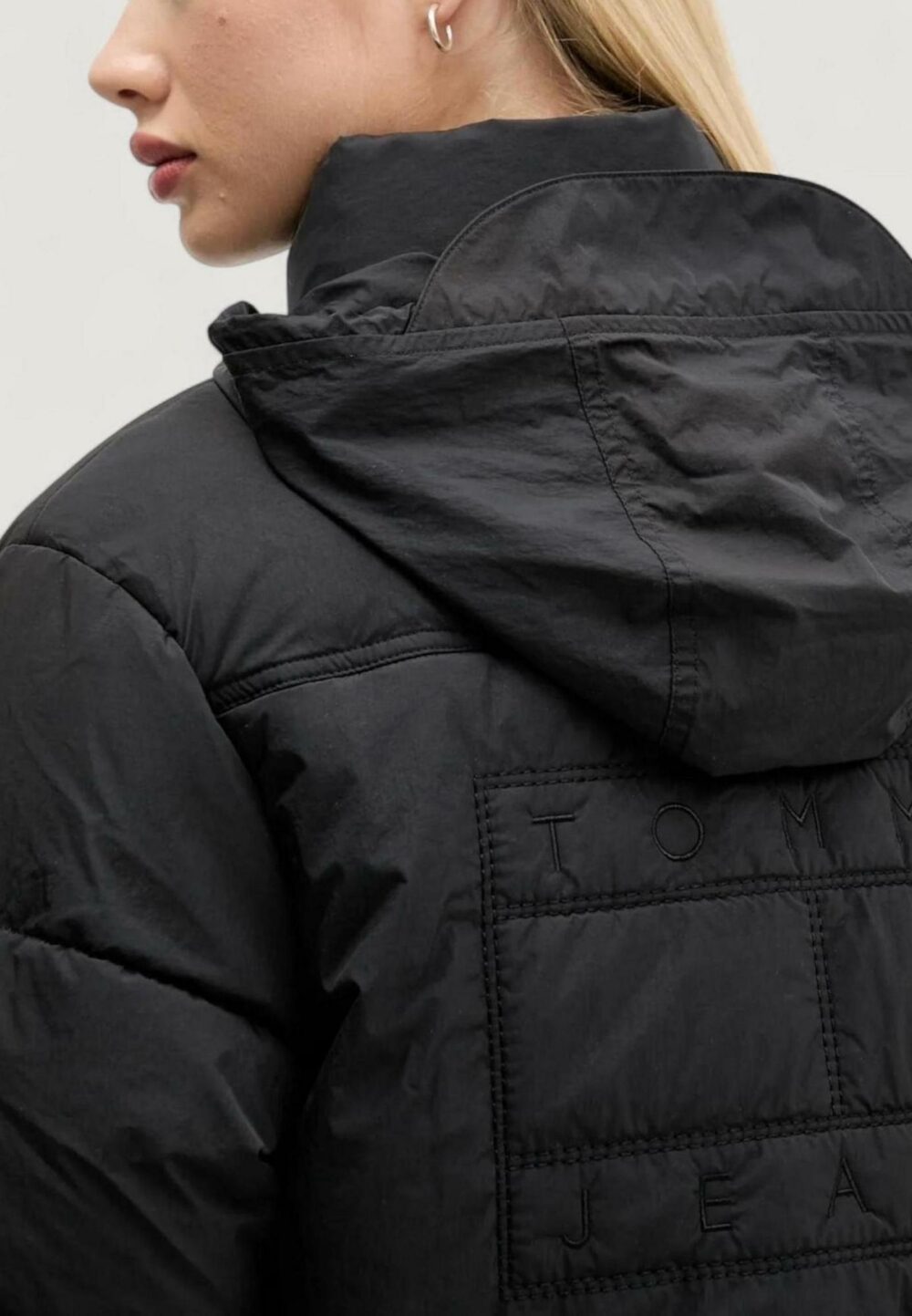 Piumino Tommy Hilfiger Jeans TJW FLAG BACK CROP E Nero - Foto 4