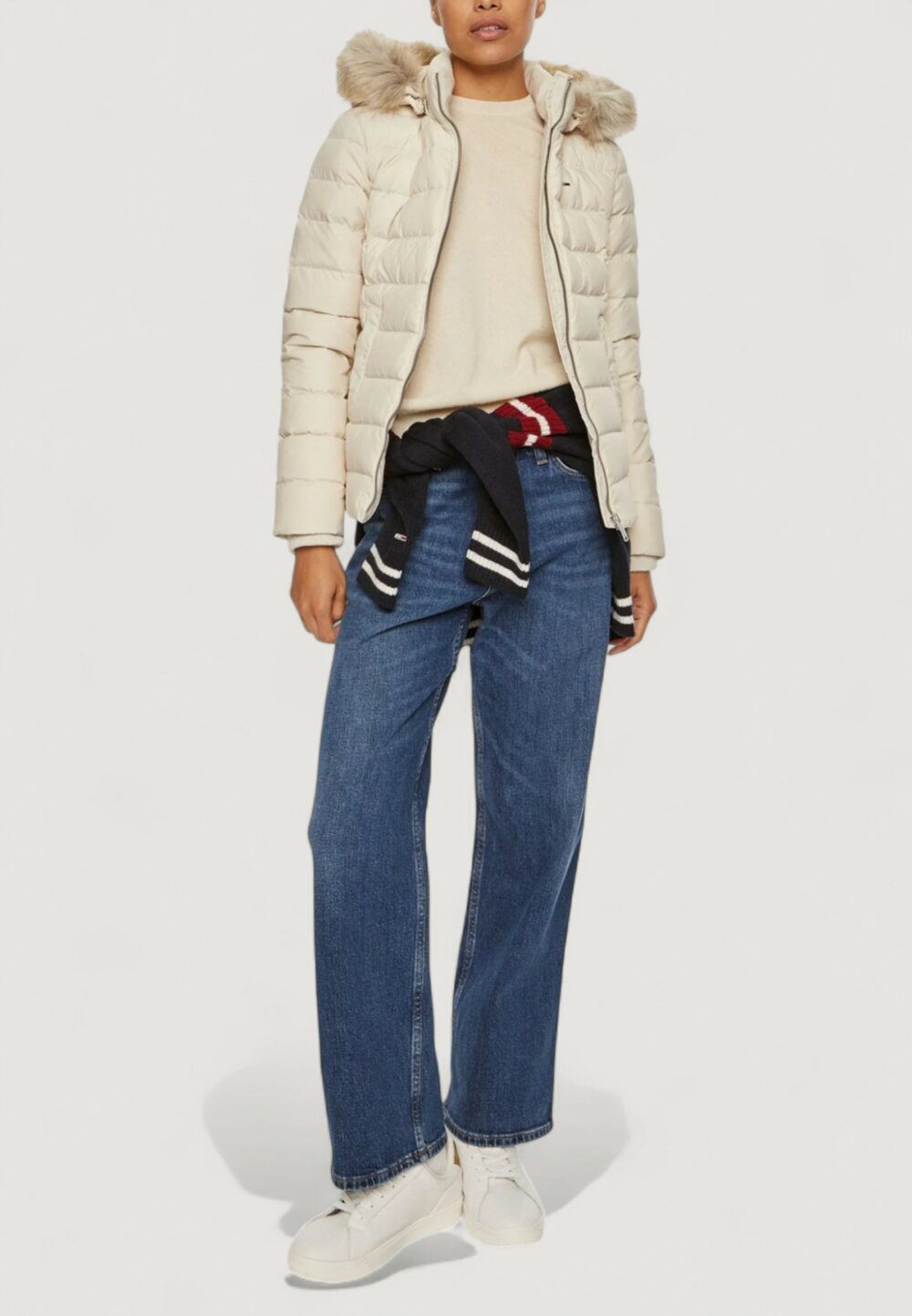 Piumino Tommy Hilfiger Jeans TJW BASIC Panna - Foto 2