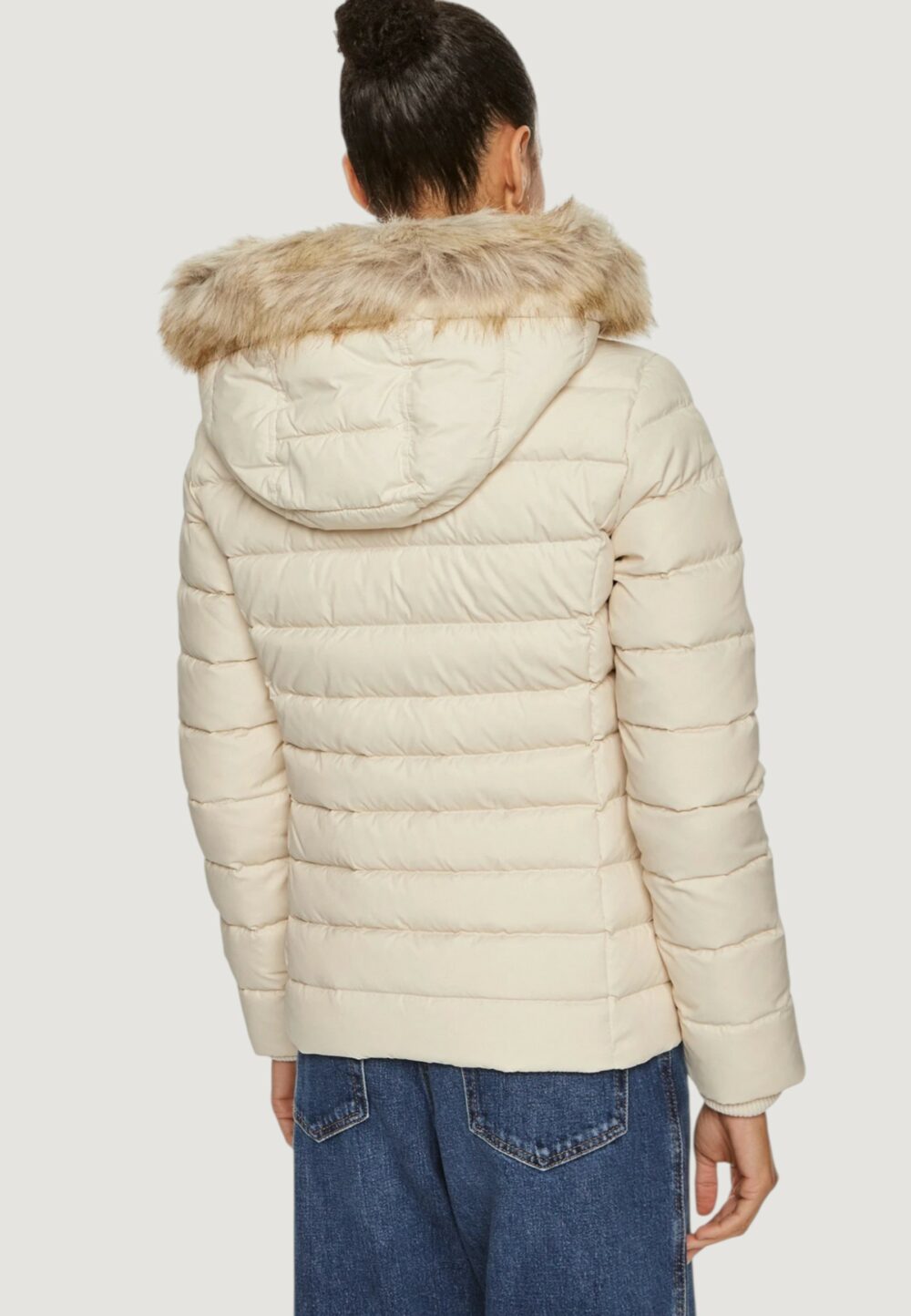 Piumino Tommy Hilfiger Jeans TJW BASIC Panna - Foto 3