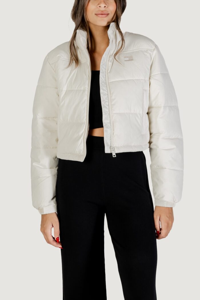 Piumino Tommy Hilfiger TJW FLAG BACK CROP E Panna – DW0DW21620