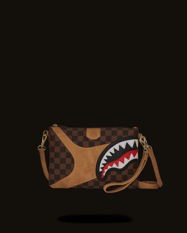 Pochette e beauty Sprayground HENNYVILLE CROSSOVER CLUTCH Marrone - Foto 1