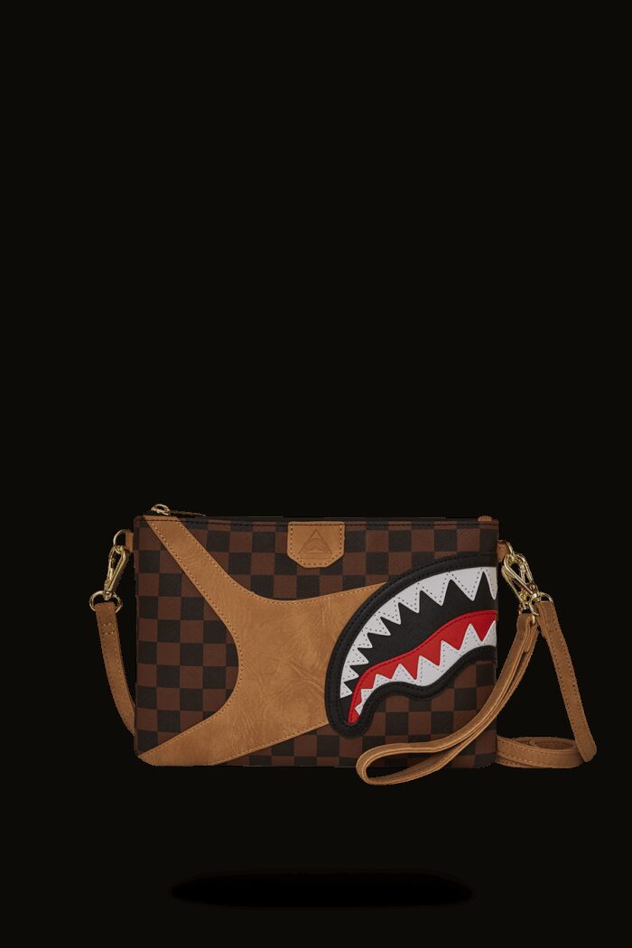 Pochette e beauty Sprayground HENNYVILLE CROSSOVER CLUTCH Marrone