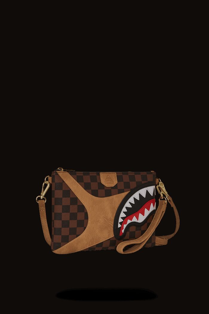 Pochette e beauty Sprayground HENNYVILLE CROSSOVER CLUTCH Marrone