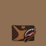 Pochette e beauty Sprayground HENNYVILLE CROSSOVER CLUTCH Marrone - Foto 4