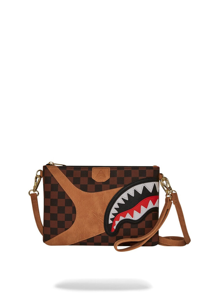 Pochette e beauty Sprayground HENNYVILLE CROSSOVER CLUTCH Marrone